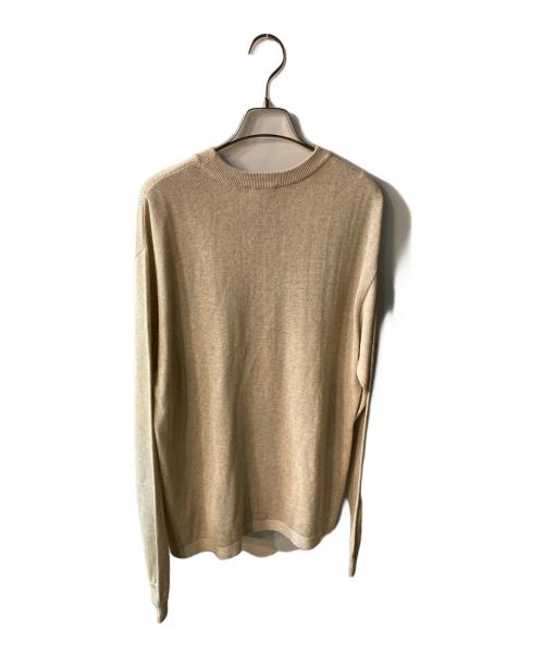Blanc YM（ブランワイエム）Blanc YM (ブランワイエム) Wide Knit L/S Shirt ベージュ サイズ:Sの古着・服飾アイテム