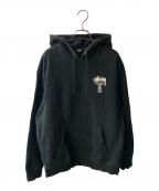 stussyステューシー）の古着「BASICSTUSSYHOODIE」｜ブラック
