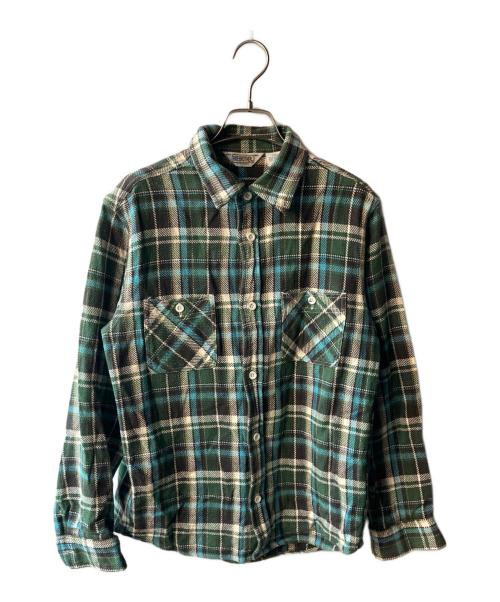 FIVE BROTHER（ファイブブラザー）FIVE BROTHER (ファイブブラザー) チェックシャツ グリーン サイズ:Lの古着・服飾アイテム