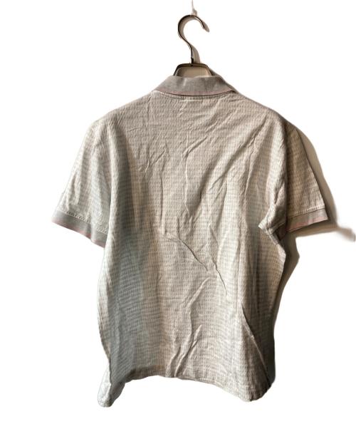 BRIONI（ブリオーニ）BRIONI (ブリオーニ) 千鳥格子柄ポロシャツ グレー サイズ:Sの古着・服飾アイテム