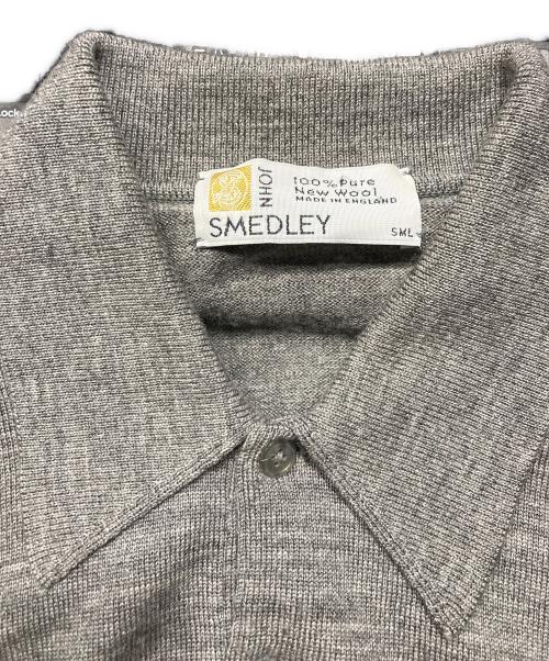 JOHN SMEDLEY（ジョンスメドレー）JOHN SMEDLEY (ジョンスメドレー) ニットポロシャツ グレー サイズ:ｻｲｽﾞ不明の古着・服飾アイテム