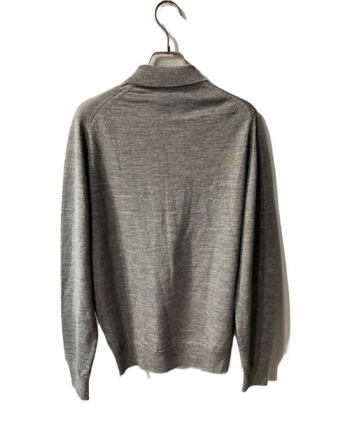 JOHN SMEDLEY（ジョンスメドレー）JOHN SMEDLEY (ジョンスメドレー) ニットポロシャツ グレー サイズ:ｻｲｽﾞ不明の古着・服飾アイテム