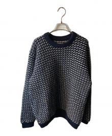 L.L.Bean（エルエルビーン）の古着「80s バーズアイニット」｜ネイビー