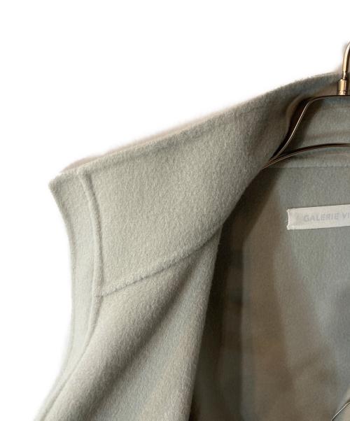 GALERIE VIE（ギャルリーヴィー）GALERIE VIE (ギャルリーヴィー) ウールダブルフェイス ハイネックブルゾン スカイブルー サイズ:FREEの古着・服飾アイテム