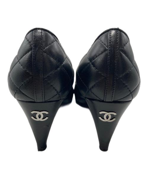 CHANEL（シャネル）CHANEL (シャネル) ココマーク マトラッセレザーパンプス ブラック サイズ:36Cの古着・服飾アイテム