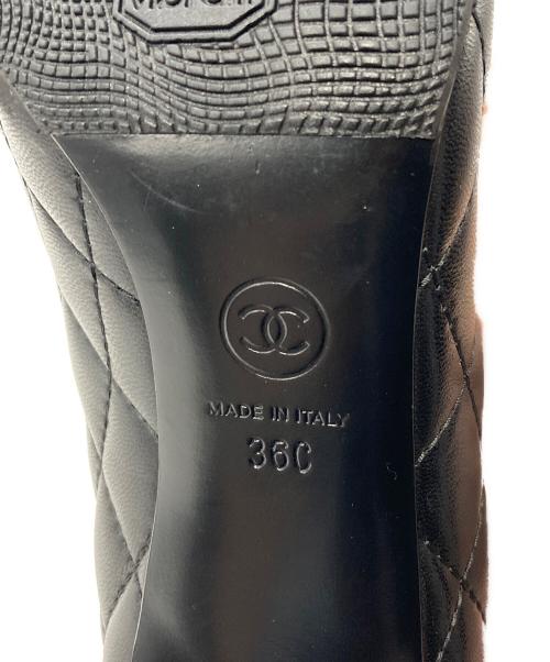 CHANEL（シャネル）CHANEL (シャネル) ココマーク マトラッセレザーパンプス ブラック サイズ:36Cの古着・服飾アイテム