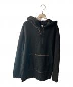 PAUL SMITHポールスミス）の古着「マルチカラーステッチプルオーバーパーカー」｜ブラック