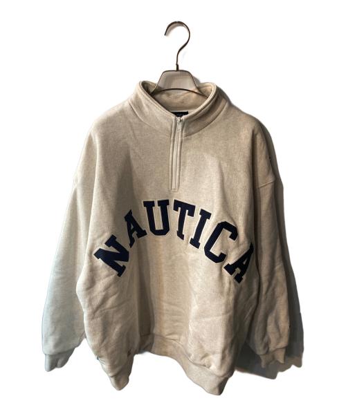 NAUTICA（ノーティカ）NAUTICA (ノーティカ) ハーフジップスウェット グレー サイズ:Ｍの古着・服飾アイテム
