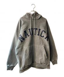 NAUTICA（ノーティカ）の古着「アーチロゴパーカー」｜グレー