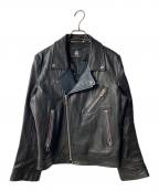 PS Paul SmithＰＳポールスミス）の古着「LEATHER DOUBLE RIDERS JACKET」｜ブラック