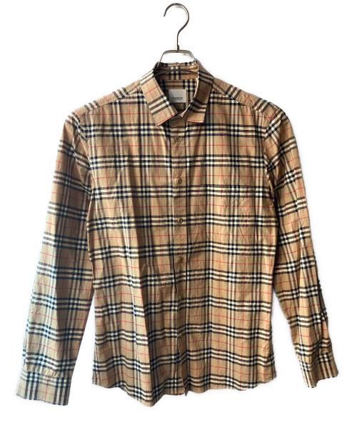 BURBERRY（バーバリー）BURBERRY (バーバリー) ノヴァチェックシャツ ブラウン サイズ:Ｍの古着・服飾アイテム