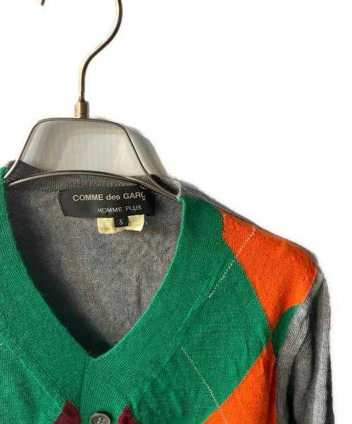 COMME des GARCONS（コムデギャルソン）COMME des GARCONS (コムデギャルソン) アーガイルウールニット グレー サイズ:Sの古着・服飾アイテム