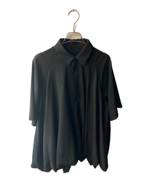 ENFOLD（エンフォルド）ENFOLD (エンフォルド) BALLOON HALF-SLEEVE BLOUSE ブラック サイズ:38の古着・服飾アイテム