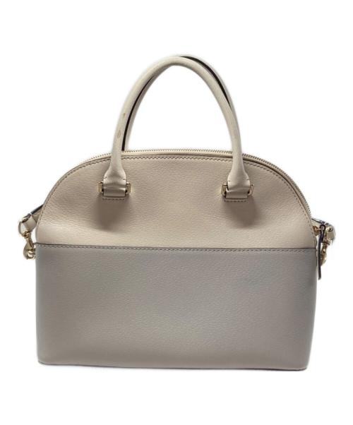 Kate Spade（ケイトスペード）Kate Spade (ケイトスペード) 2WAYバッグ ホワイト×グレーの古着・服飾アイテム