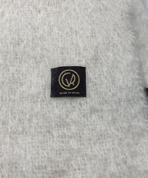 MANTAS EZCARAY（マンタスエスカレイ）MANTAS EZCARAY (マンタスエスカレイ) モヘヤウールマフラー ベージュの古着・服飾アイテム