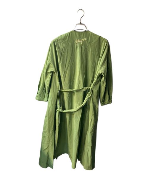 ear PAPILLONNER（イアパピヨネ）ear PAPILLONNER (イアパピヨネ) スプリングコート 黄緑 サイズ:FREEの古着・服飾アイテム