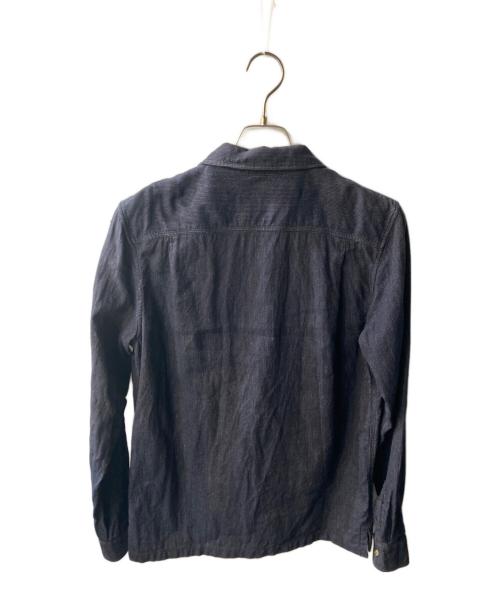 A.P.C.（アーペーセー）A.P.C. (アーペーセー) ジップシャツ ネイビー サイズ:Ｍの古着・服飾アイテム