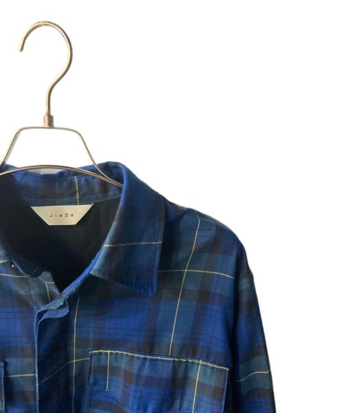 jieda（ジエダ）Jieda (ジエダ) TERTAN CHECK PARACHUTE SHIRT ブルー サイズ:2の古着・服飾アイテム