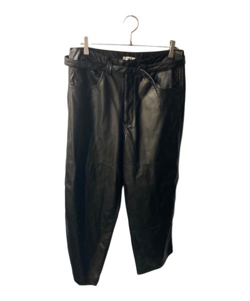 saby（サバイ）saby (サバイ) 21AW Super Big Pants Washable Lamb Touch ブラック サイズ:Lの古着・服飾アイテム