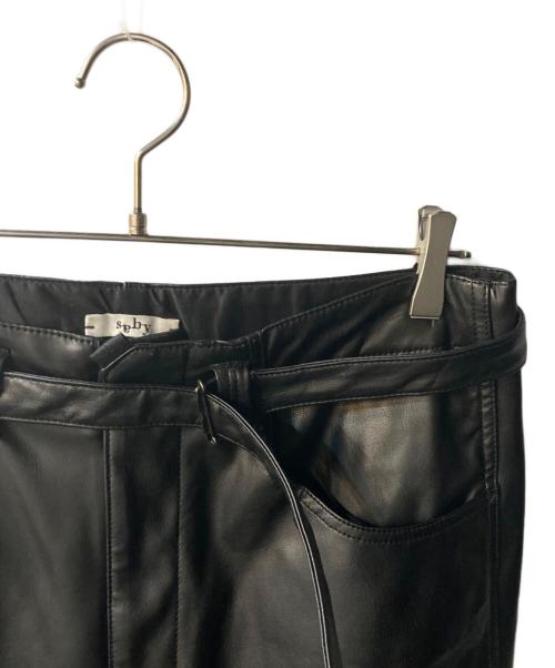 saby（サバイ）saby (サバイ) 21AW Super Big Pants Washable Lamb Touch ブラック サイズ:Lの古着・服飾アイテム