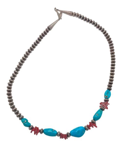 Navajo（ナバホ）NAVAJO (ナバホ) ネイティブアメリカン ターコイズビーズックレス ターコイズの古着・服飾アイテム