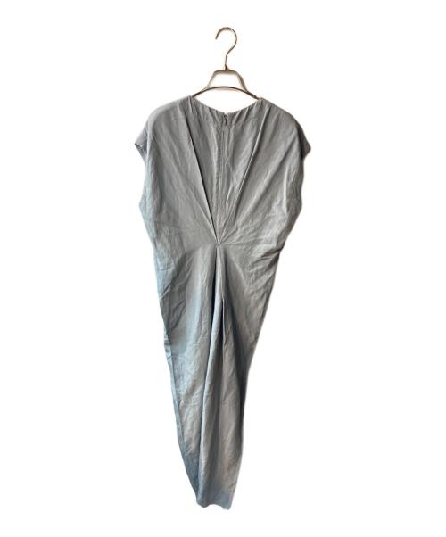 BALLSEY（ボールジィ）BALLSEY (ボールジィ) レーヨンリネンタンブラー バックタックワンピース ブルー サイズ:36の古着・服飾アイテム