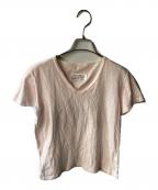 Maison Margielaメゾンマルジェラ）の古着「Vネックカットソー」｜ピンク