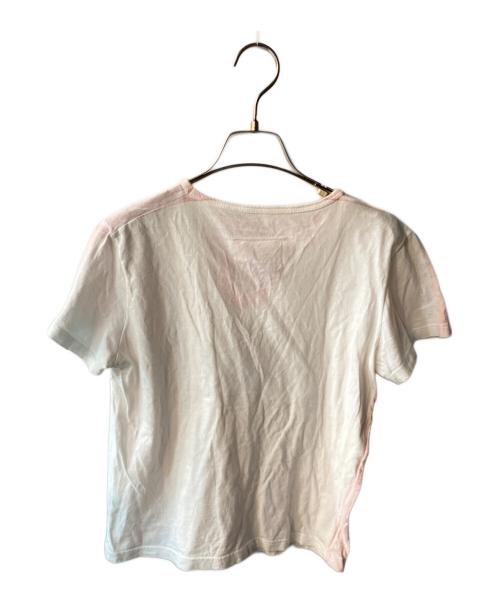 Maison Margiela（メゾンマルジェラ）Maison Margiela (メゾンマルジェラ) Vネックカットソー ピンク サイズ:Ｍの古着・服飾アイテム