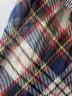 中古・古着 DRIES VAN NOTEN (ドリスヴァンノッテン) Vネックマドラスチェックワンピース ネイビー×レッド サイズ:36：7000円