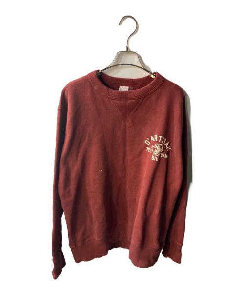 STUDIO D'ARTISAN（ステュディオダルチザン）STUDIO D'ARTISAN (ステュディオダルチザン) プリントスウェット ブラウン サイズ:XLの古着・服飾アイテム