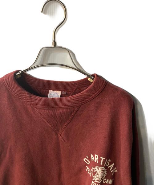 STUDIO D'ARTISAN（ステュディオダルチザン）STUDIO D'ARTISAN (ステュディオダルチザン) プリントスウェット ブラウン サイズ:XLの古着・服飾アイテム