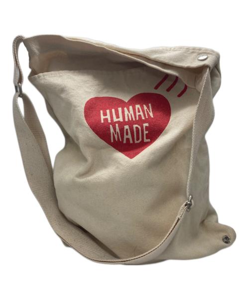 HUMAN MADE（ヒューマンメイド）HUMAN MADE (ヒューマンメイド) キャンバスショルダーバッグ ベージュの古着・服飾アイテム