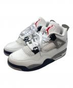 NIKEナイキ）の古着「AIR JORDAN 4 RETRO」｜ホワイト
