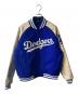 Fanatics（ファナティクス）の古着「Los Angeles Dodgers PU MELTON JACKET」｜ブルー