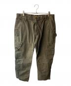 CarHarttカーハート）の古着「ダブルニーカーゴパンツ」｜ブラウン