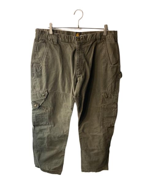 CarHartt（カーハート）CarHartt (カーハート) ダブルニーカーゴパンツ ブラウン サイズ:40×32の古着・服飾アイテム