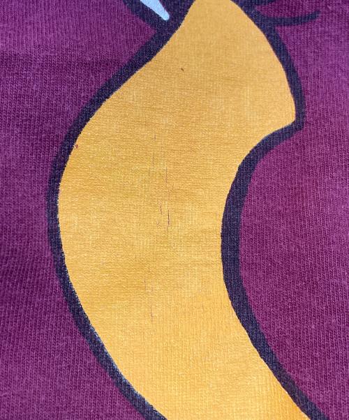 Six Flags（シックス フラッグス）Six Flags (シックス フラッグス) Tシャツ ボルドー サイズ:XLの古着・服飾アイテム