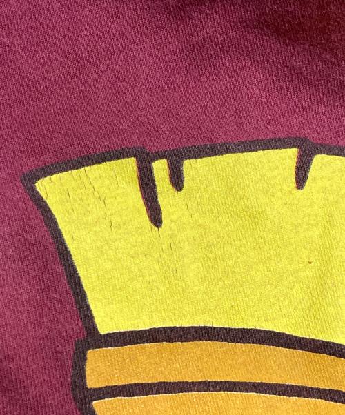 Six Flags（シックス フラッグス）Six Flags (シックス フラッグス) Tシャツ ボルドー サイズ:XLの古着・服飾アイテム