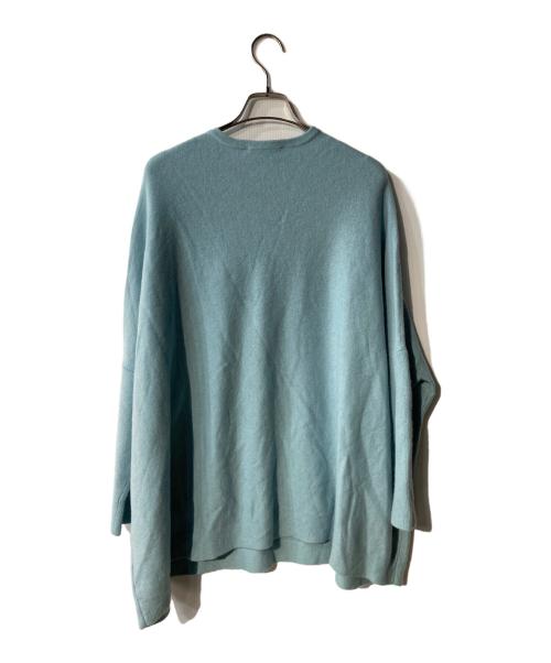 BEARDSLEY（ビアズリー）BEARDSLEY (ビアズリー) ビッグニットクルーショート ブルー サイズ:FREEの古着・服飾アイテム
