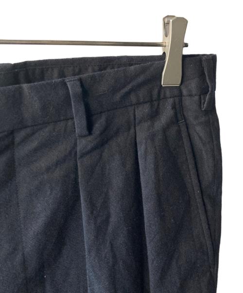 LE（エルイー）LE (エルイー) 2プリーツ トラウザーズ ブラック サイズ:Lの古着・服飾アイテム