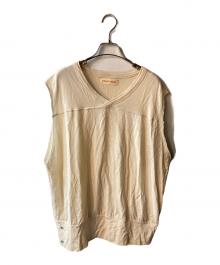 barbell object（バーベルオブジェクト）の古着「ウールジャージーベスト」｜ベージュ