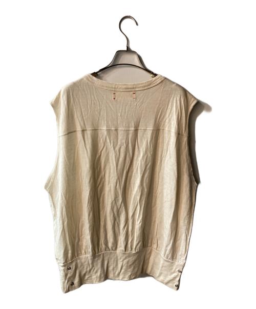 barbell object（バーベルオブジェクト）barbell object (バーベルオブジェクト) ウールジャージーベスト ベージュ サイズ:FREEの古着・服飾アイテム