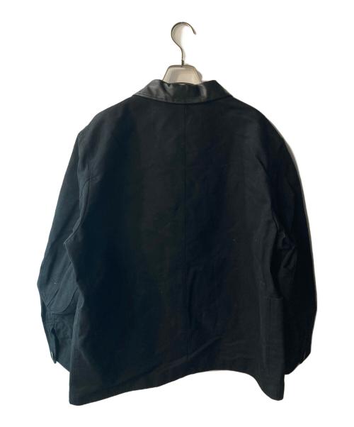 ZARA（ザラ）ZARA (ザラ) AARON LEVINE (アーロン レヴィン) コントラストレザーディテールジャケット ブラック サイズ:Lの古着・服飾アイテム