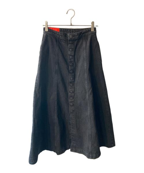 Preloved（プレラブド）Preloved (プレラブド) デニムスカート ブラック サイズ:FREEの古着・服飾アイテム