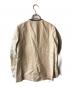UNITED ARROWS (ユナイテッドアローズ) リネンVノーカラージャケット ベージュ サイズ:36：5000円