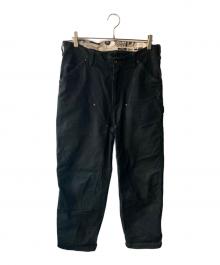 UNIVERSAL OVERALL×AVIREX（ユニバーサルオーバーオール×アヴィレックス）の古着「DOUBLE KNEE PAINTER PANTS」｜ブラック