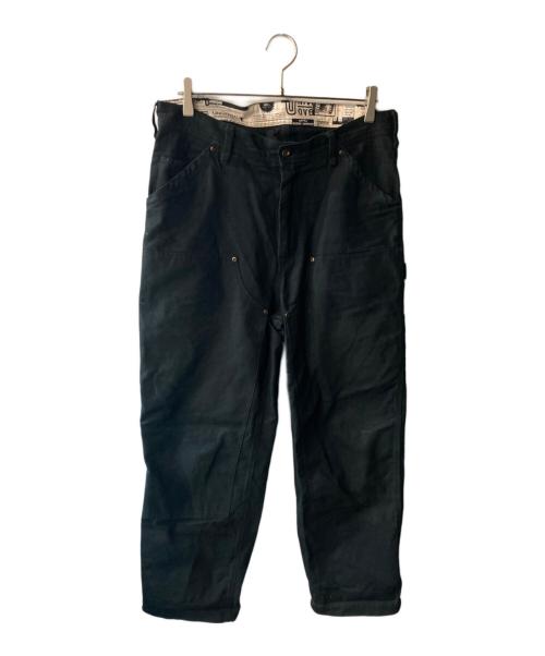 UNIVERSAL OVERALL（ユニバーサルオーバーオール）UNIVERSAL OVERALL (ユニバーサルオーバーオール) AVIREX (アヴィレックス) DOUBLE KNEE PAINTER PANTS ブラック サイズ:2XLの古着・服飾アイテム