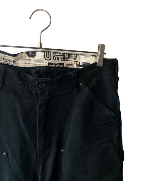 UNIVERSAL OVERALL（ユニバーサルオーバーオール）UNIVERSAL OVERALL (ユニバーサルオーバーオール) AVIREX (アヴィレックス) DOUBLE KNEE PAINTER PANTS ブラック サイズ:2XLの古着・服飾アイテム