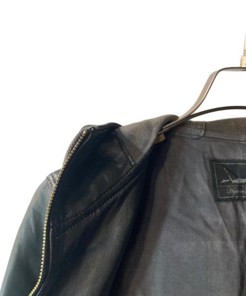 Hysteric Glamour（ヒステリックグラマー）Hysteric Glamour (ヒステリックグラマー) ラムレザージップフーディー ブラック サイズ:FREEの古着・服飾アイテム