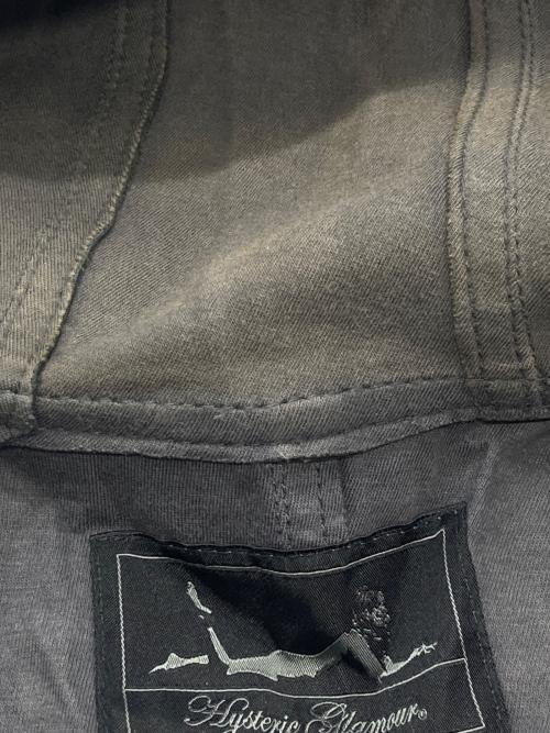 Hysteric Glamour（ヒステリックグラマー）Hysteric Glamour (ヒステリックグラマー) ラムレザージップフーディー ブラック サイズ:FREEの古着・服飾アイテム